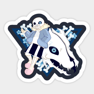 UNDERTALE - Sans + Gaster Blaster Sticker